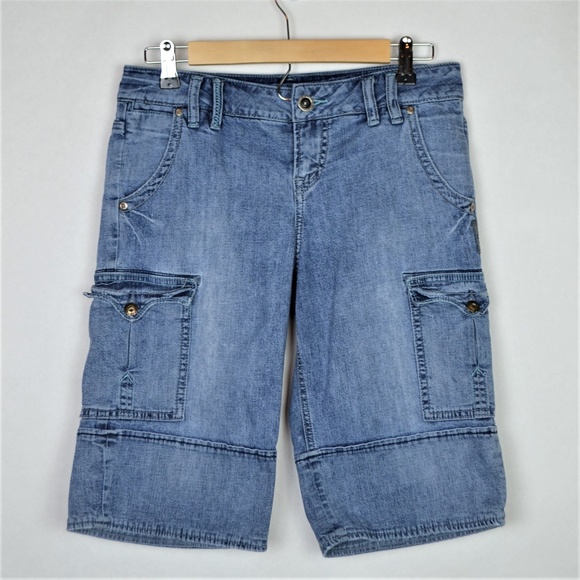Silver Jeans Shorts Bermuda Denim size 28 - Picture 1 of 5